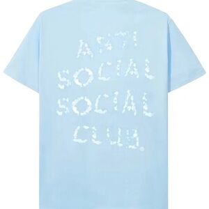 Anti Social Social Club Partly Cloudy Tee in Blue